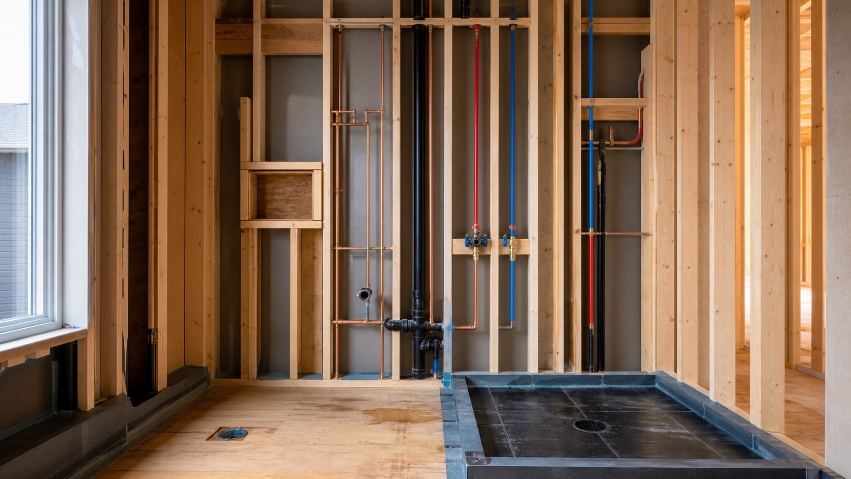 Professional plumbing rough-in design inspiration